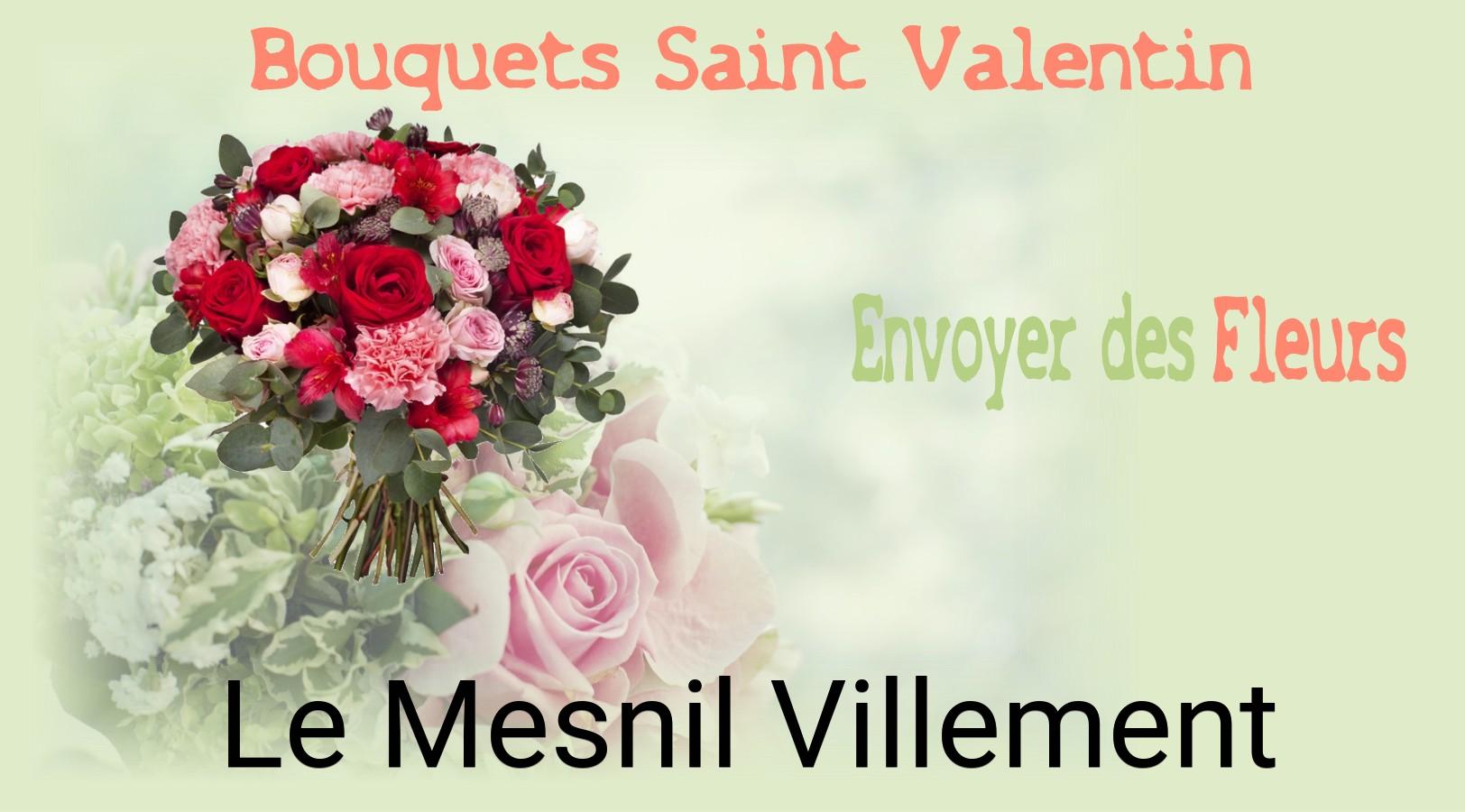 Roses de Saint-Valentin livrées à Le Mesnil-Villement